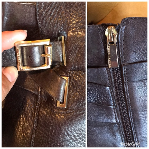 Vince Camuto Harriet soft leather stacked ankle - Picture 8 of 8